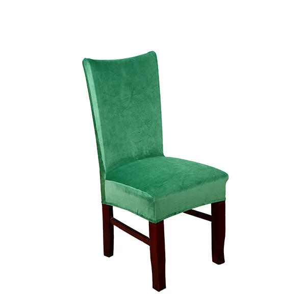 ADQKCLY Orange Velvet Dining Room Chair Cover Removable Spandex Elasticity Cover for Chair for
