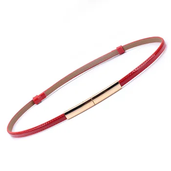 

New Korean version hundred long square to buckle belt belt girl belt fine decoration small belt lady