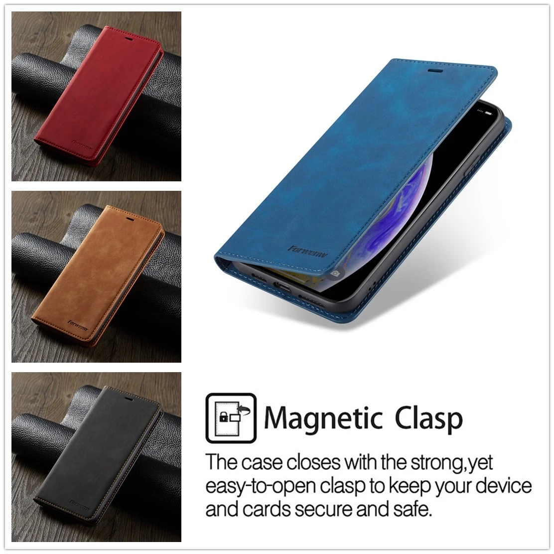 

for iPhone 7 8 Plus Case Top Quality Leather PU Funda XS Max Cover XR X Phone Cover Flip Geval for iPhone 6S 6 Wallet Coque Capa
