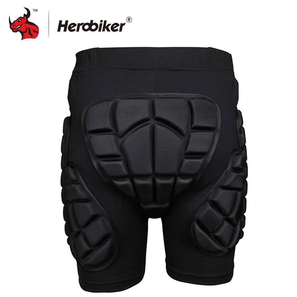 HEROBIKER Motorcycle Shorts Protective Gear Hip Padded Shorts Skiing