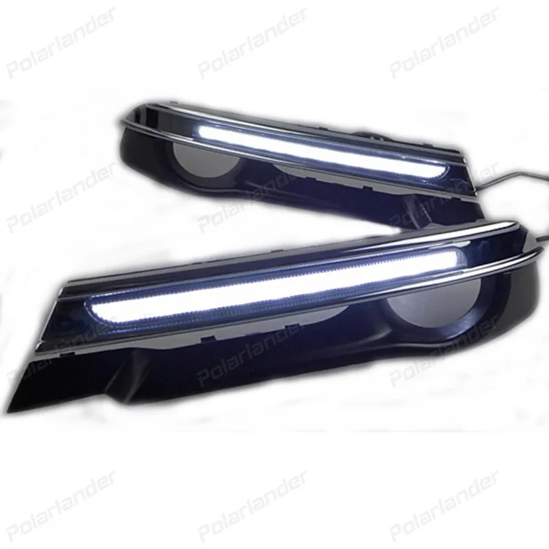 2 PCS DRL For B/uick L/acrosse 2013-2015 Car LED Daytime driving Running Lights Fog Lamp accessory