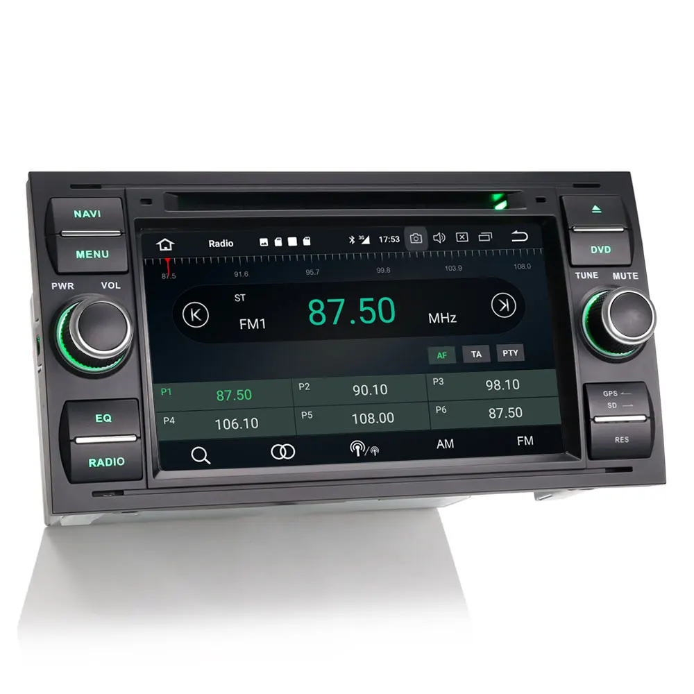 Clearance 7" Android 8.1 OS Car DVD Multimedia Navigation GPS Radio for Ford Transit 2005-2011 & Ford Focus 2005-2007 & S-Max 2006-2008 2