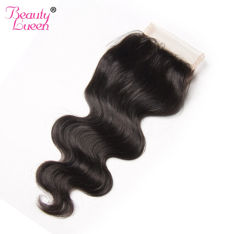 Brazilian Body Wave Lace Closure 4X4 Free Part Natural Color Can Be Dyed 100% Human Hair Free Shipping BEAUTY LUEEN body-wave : image Brazilian Body Wave Lace Closure 4X4 Free Part Natural Color Can Be Dyed 100% Human Hair Free Shipping BEAUTY LUEEN body-wave