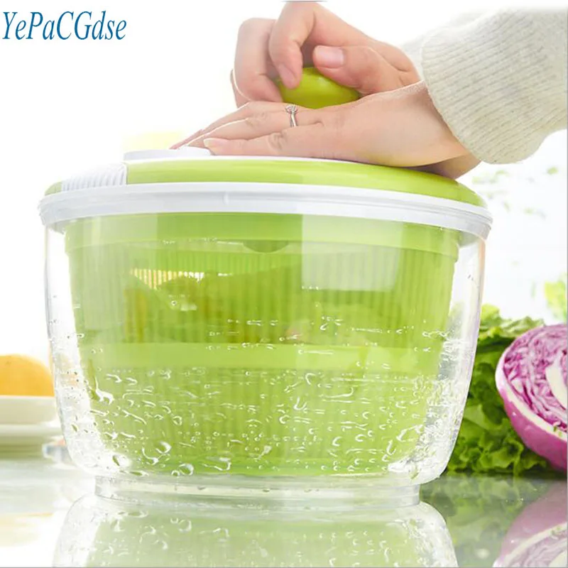 

Multi-function fruit and vegetable dryer manual rotatable salad dehydrator fruit and vegetable cleaning tools