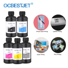 250 мл 5 сворачиваемая Спортивная бутылка(не содержит бис-набор светящиеся в ультрафиолетовом свете чернила для Epson 1390 L800 1400 1410 1430 1500 W R290 R330 L800 L1800 пигментные чернила для всех УФ-принтер
