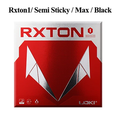 LOKI RXTON серия ITTF одобренная резиновая красная Пипса для настольного тенниса в жесткой липкой резиновой губке для пинг-понга для быстрой атаки/петли/контроль - Цвет: 1pc Rxton1 Black
