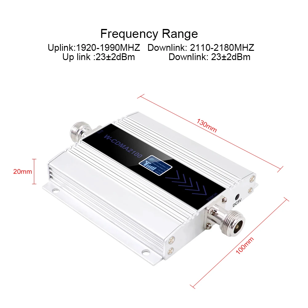 3G Ripetitore 2100 МГц Ретранслятор LCD WCDMA 2100 МГц мобильный телефон мини усилитель сигнала/Усилитель сотового телефона усилитель