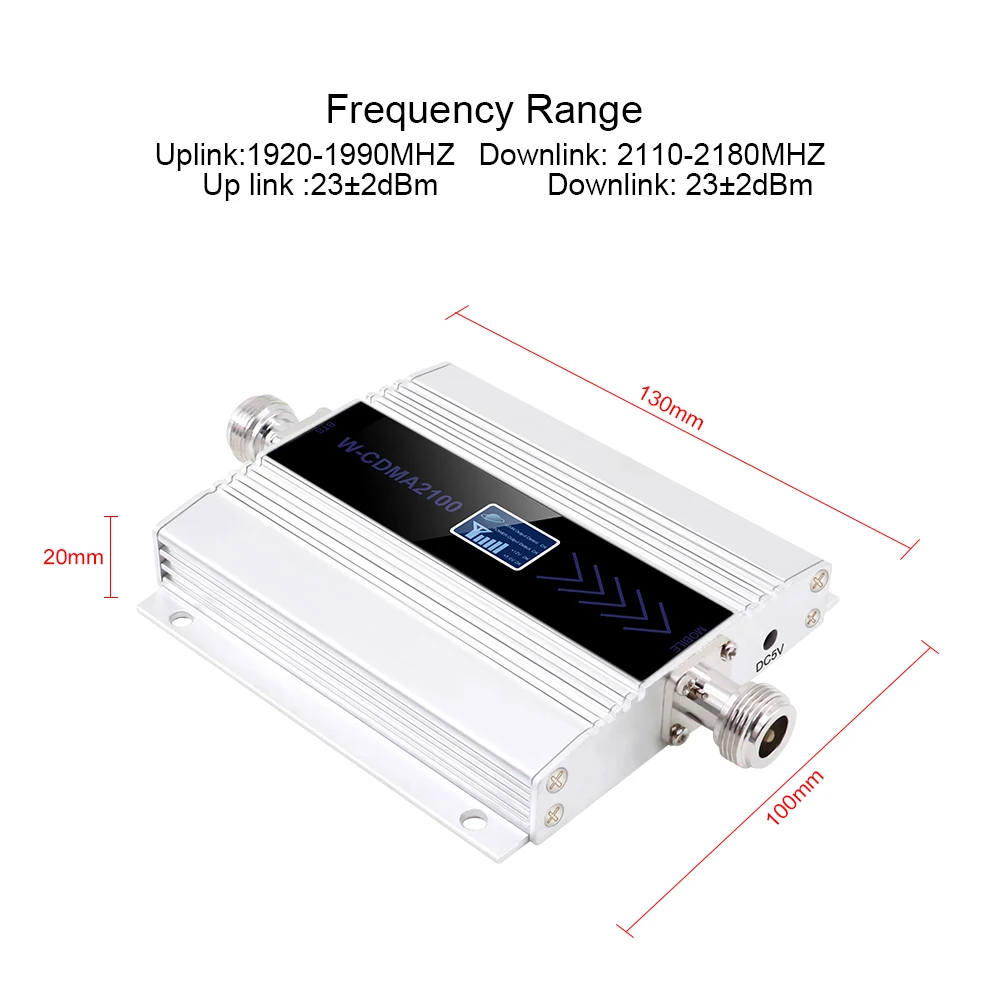 3G Ripetitore 2100 MHz Ретранслятор LCD WCDMA MHZ мобильный телефон мини Усилитель сигнала