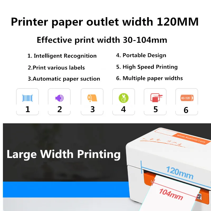 KM202 мини Экспресс накладной термопринтер штрих-код qr код товара наклейка-этикетка с ценой принтер ePacket e-waybill принтер этикеток