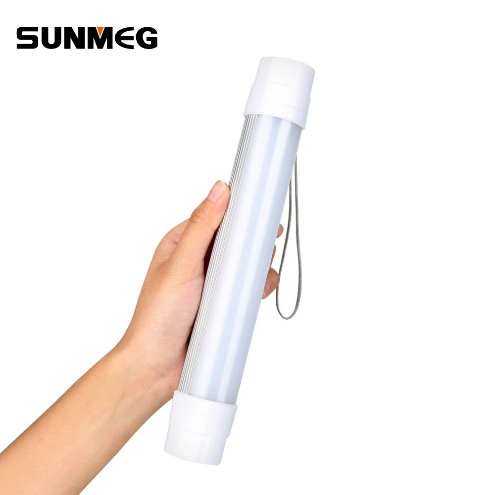 Sunmeg 5200mAh Portable Rechargeable LED Emergency Light Sticks Car Outdoor Flashlight Tube
