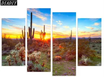 

New home decor diamond embroidery kits diamond mosaic handiwork ,5d diy cross stitch painting scenic craftt sunset landscape