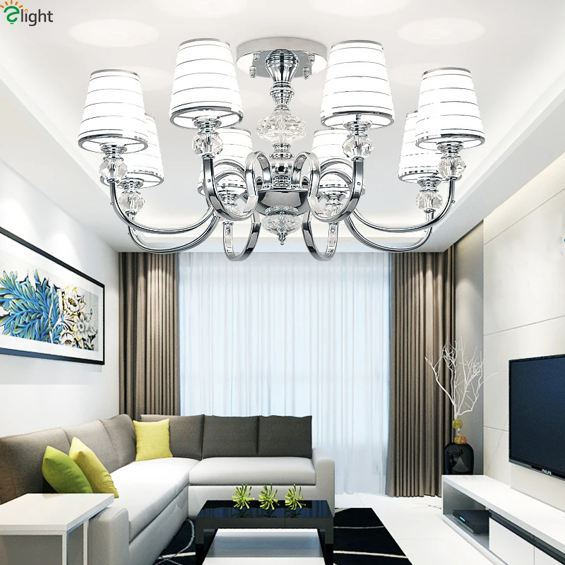 

Modern Lustre Crystal Led Chandelier Luminaira Chrome Metal Dining Room Led Chandeliers Lighting Fixtures Bedroom Hanging Lights