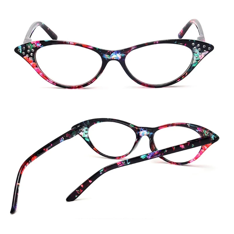 

1pc New Fashion Women Cat Eye Reading Glasses Plastic Frame Eyeglass Eyewear +1.0-+4.0