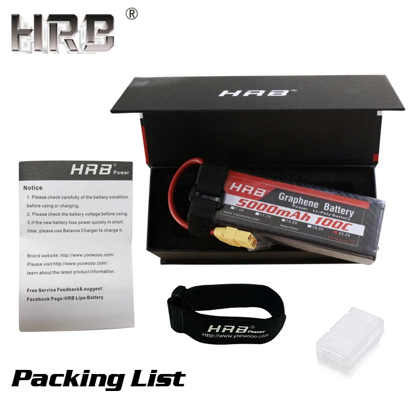 HRB 22,2 V 5000mah Графен 6S Lipo батарея 100C EC5 XT90 для RC катамаран Лодка 4WD масштабная модель машинки запчасти для грузовиков Deans T XT60 разъем