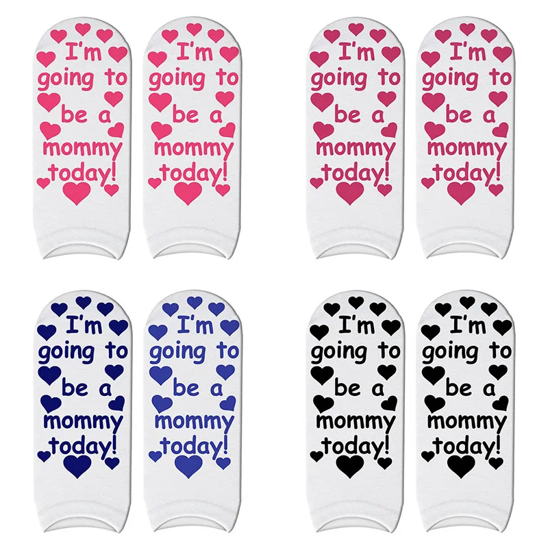 Luxury 3d Printed Ankle I'm Going To Be Mommy Cotton Labor and Delivery Socks Baby Shower Gift or Present for The Mom To Be