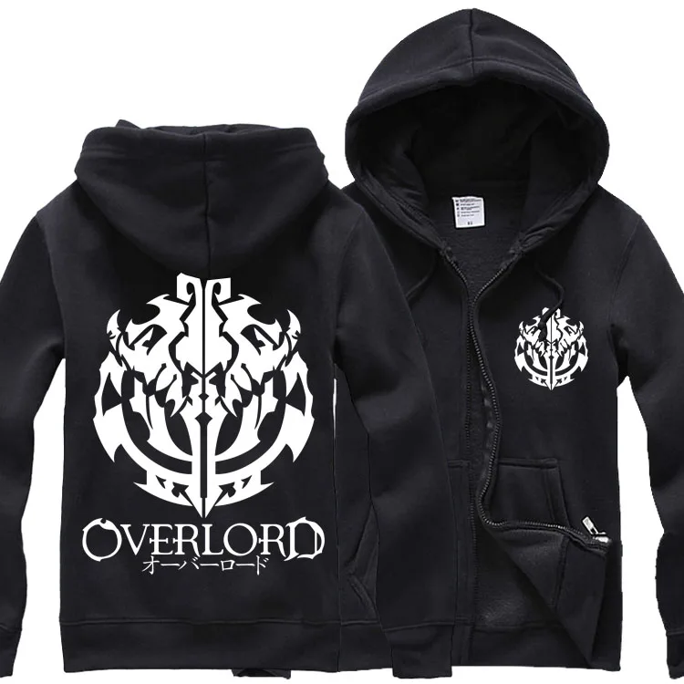 

Japanese Anime Clothing OVERLORD Albedo Ainz Ooal Gown JURASSIC PARK logo cosplay costume hoodie jacket coat