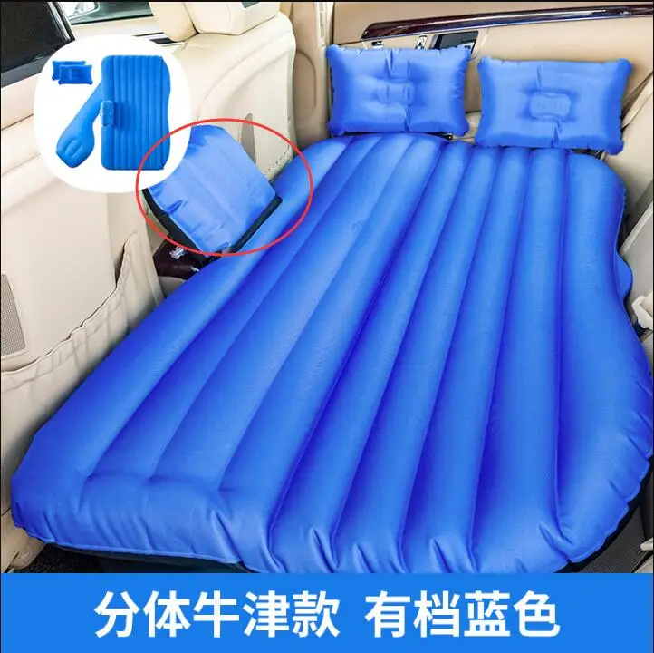Надувная автомобильная кровать для путешествий, чехол на заднее сиденье для внедорожника, надувной матрас для кемпинга, ткань для флокирования - Название цвета: Черный