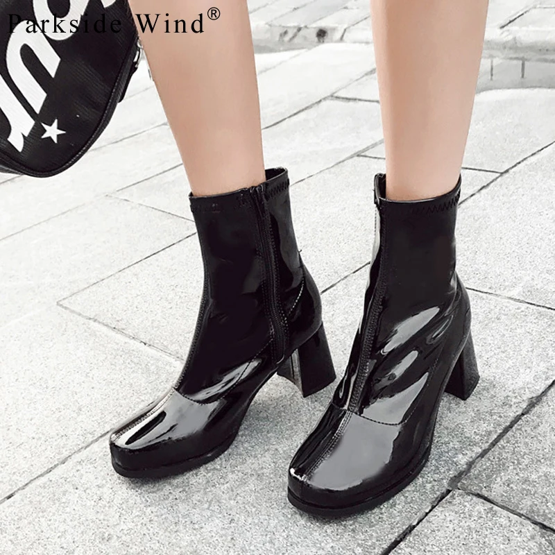 

Parkside Wind Designer Riding Equestrian Women's Boots High Quality High Heels Round Toe Boot Zipper Botas Mujer XWC2407-45
