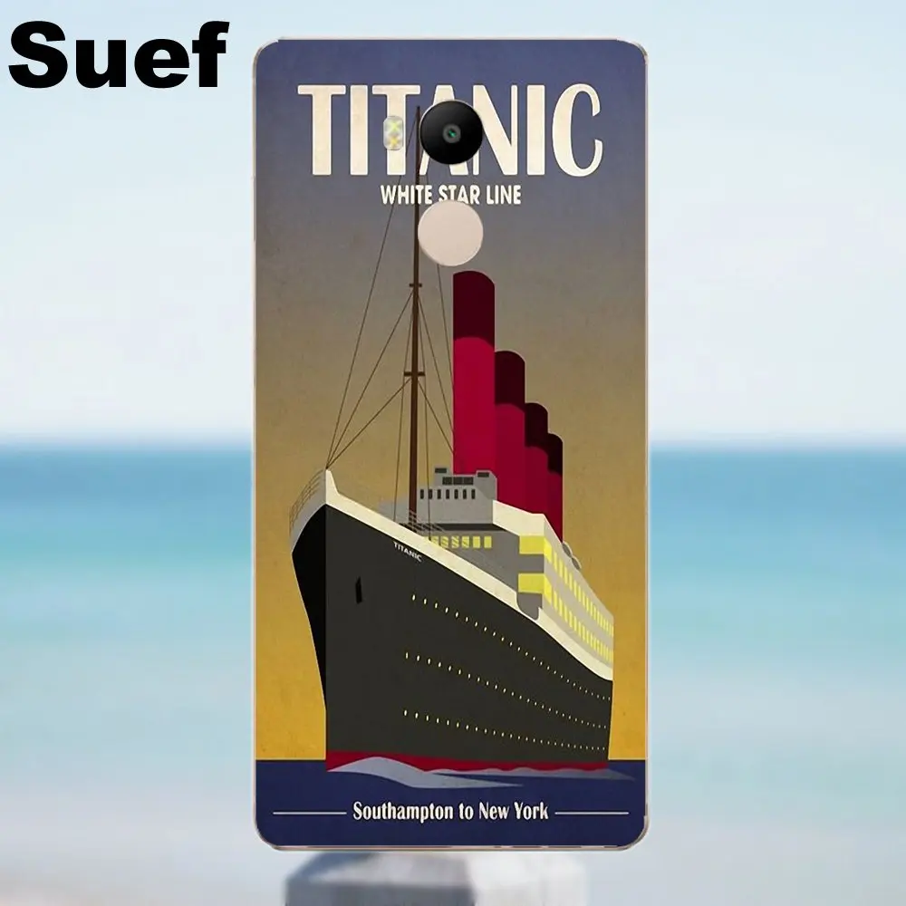 Мягкий чехол для телефона Suef Titanic White Star Line Xiaomi Redmi 4 3 3S Pro Mi3 Mi4 Mi4i Mi4C Mi5 Mi5S Mi Max Note 2 4|note