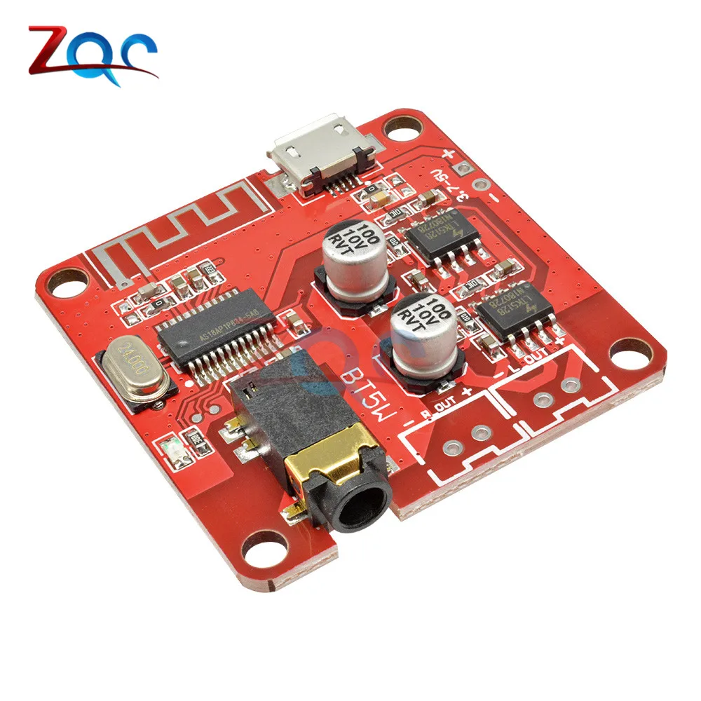 

Bluetooth Audio Receiver Board 4.2 MP3 Lossless Decoder Wireless Stereo Music Audio Modification 5W+5W Car Speaker Amplifier