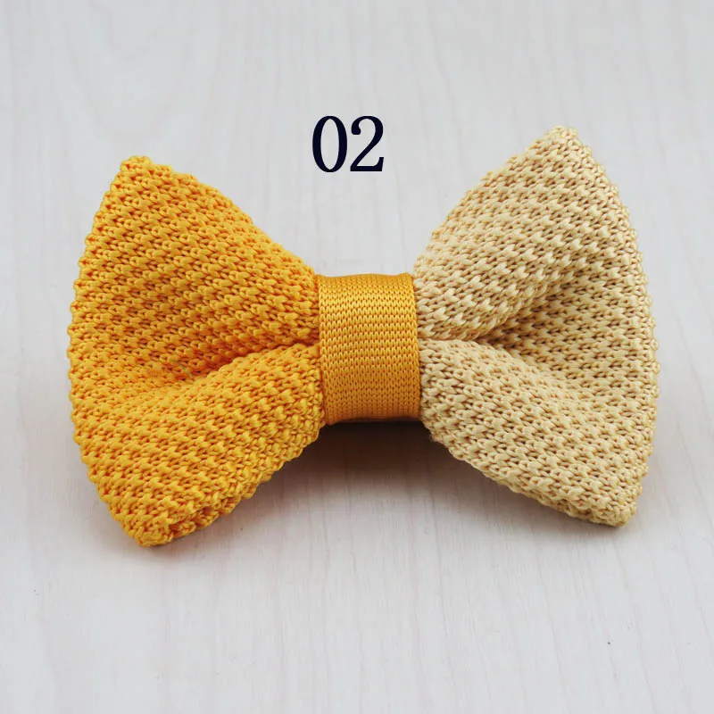Neue kinder strick bowtie Viele doppel nähte und dot muster design hot mom flut schatz erforderliche