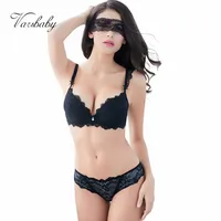 New Europe Girl Sexy Lace Bra Set Gather Adjustable Underwear Sets For Women A B C Cup