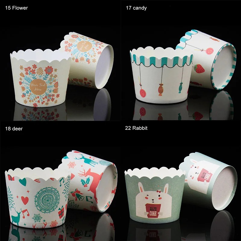 BAKEST 100 шт./лот маленький механизм бумажные стаканчики для торта бумажные стаканчики для выпечки кексов Мульти Стиль бумажные стаканчики для торта на день рождения