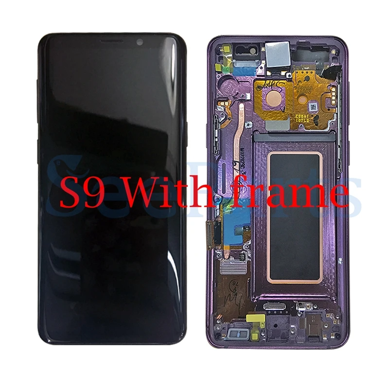 For 5.8 Samsung GALAXY S9 Lcd s9 plus Display Touch Screen Digitizer Assembly For 6.2Samsung GALAXY S9 G9600 S9 Plus G9650 lcd 1