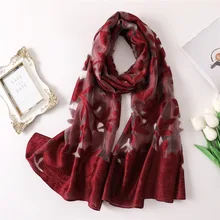 Модный женский шарф летние шелковые шарфы для женщин шали и деформации зимние пашмины пляжные палантины шарф хиджаб платок