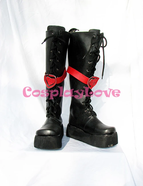 

Wonderful Wonder World Alice Cosplay Shoes Boots Black Hand Made Custom-made For Halloween Christmas Festival CosplayLove