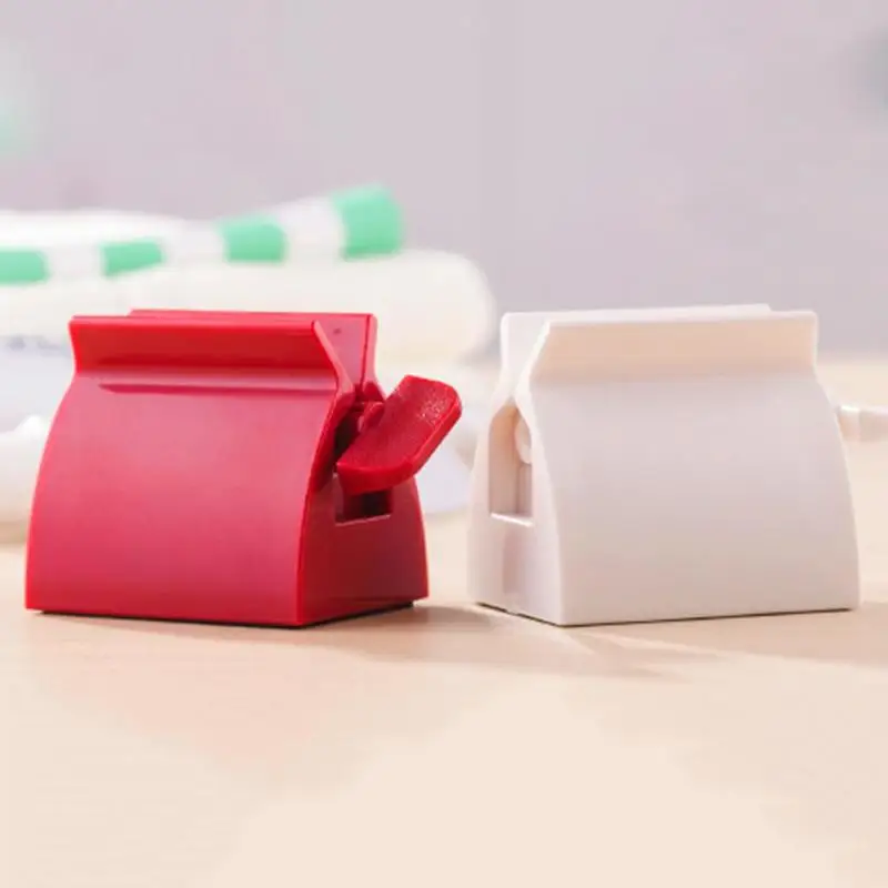 

Red/White Creative Plastic Toothpaste Squeezer Tooth Paste Tube Dispenser Toothpaste Holder Bathroom Products