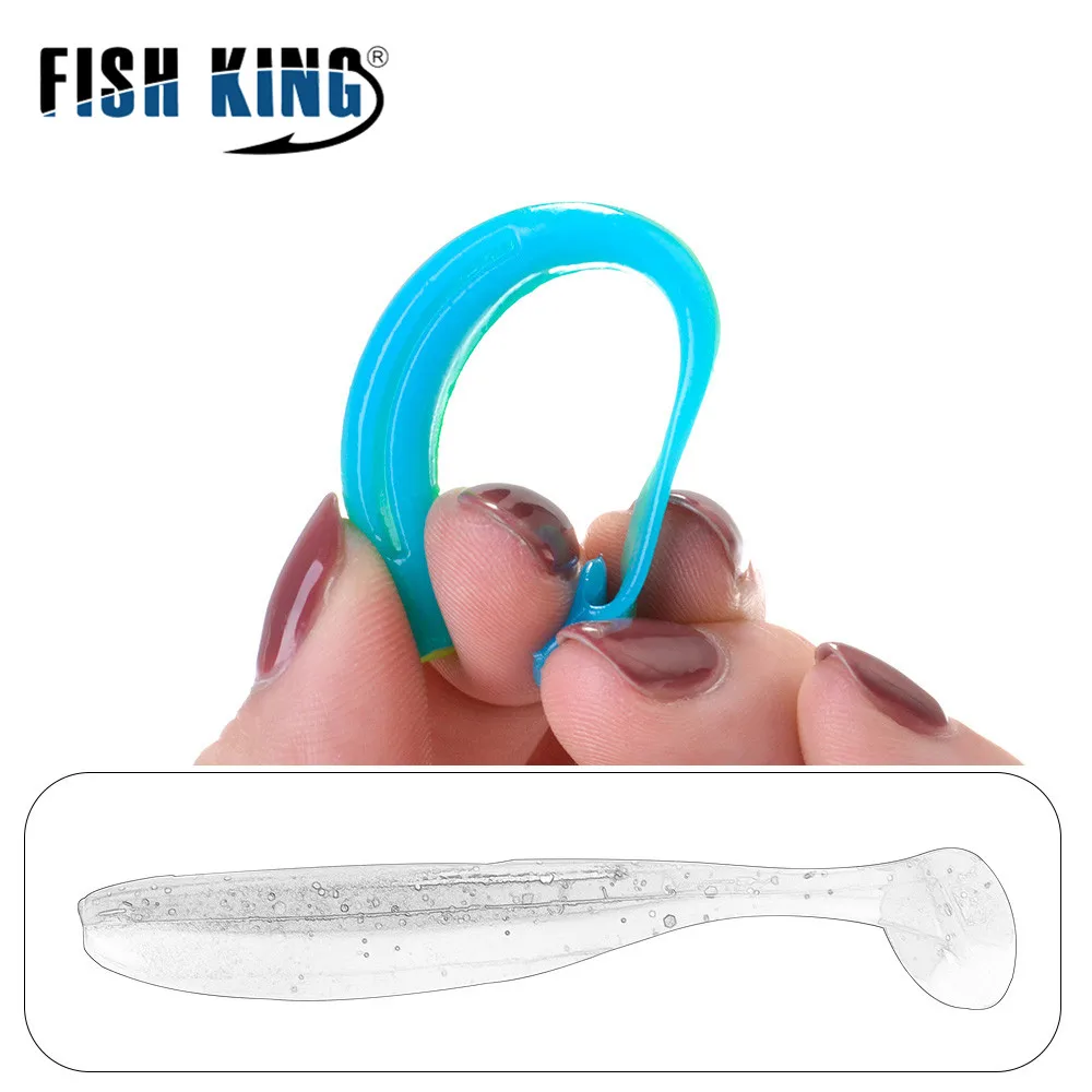 FISH KING Easy Shiner мягкие приманки двойного цвета 75 мм/3 г 100 мм/6,5 г, плавающие приманки, искусственная Мягкая приманка для рыбы, воблеры, приманка для ловли карпа