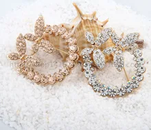 Hot Sale Fashion Christmas Gift Brooches For Women,Gold Rhinestone Butterfly Women Wedding and Party Brooches,Ladies brooch