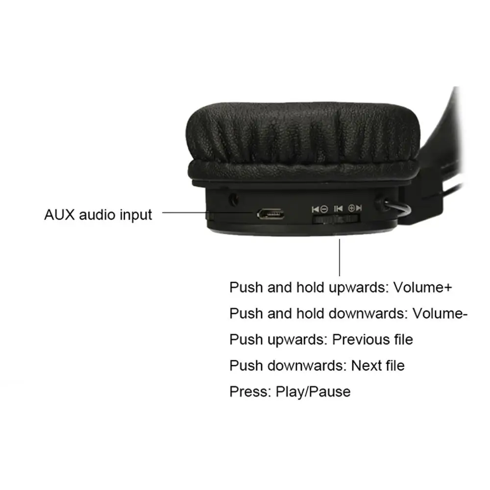 X3 Bluetooth Headphones 10 Colors Fortable Design AUX TF Card Audio Input Earphones Long Time Playback