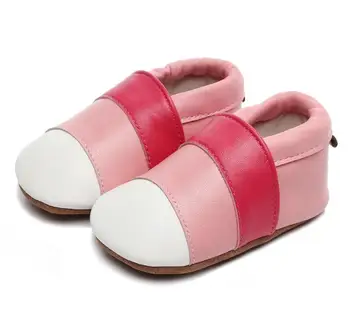 

Nonslip suede bottom Mixed colors genuine leather baby moccasins for 0-24M infant girls boys shoes high quality first walkers