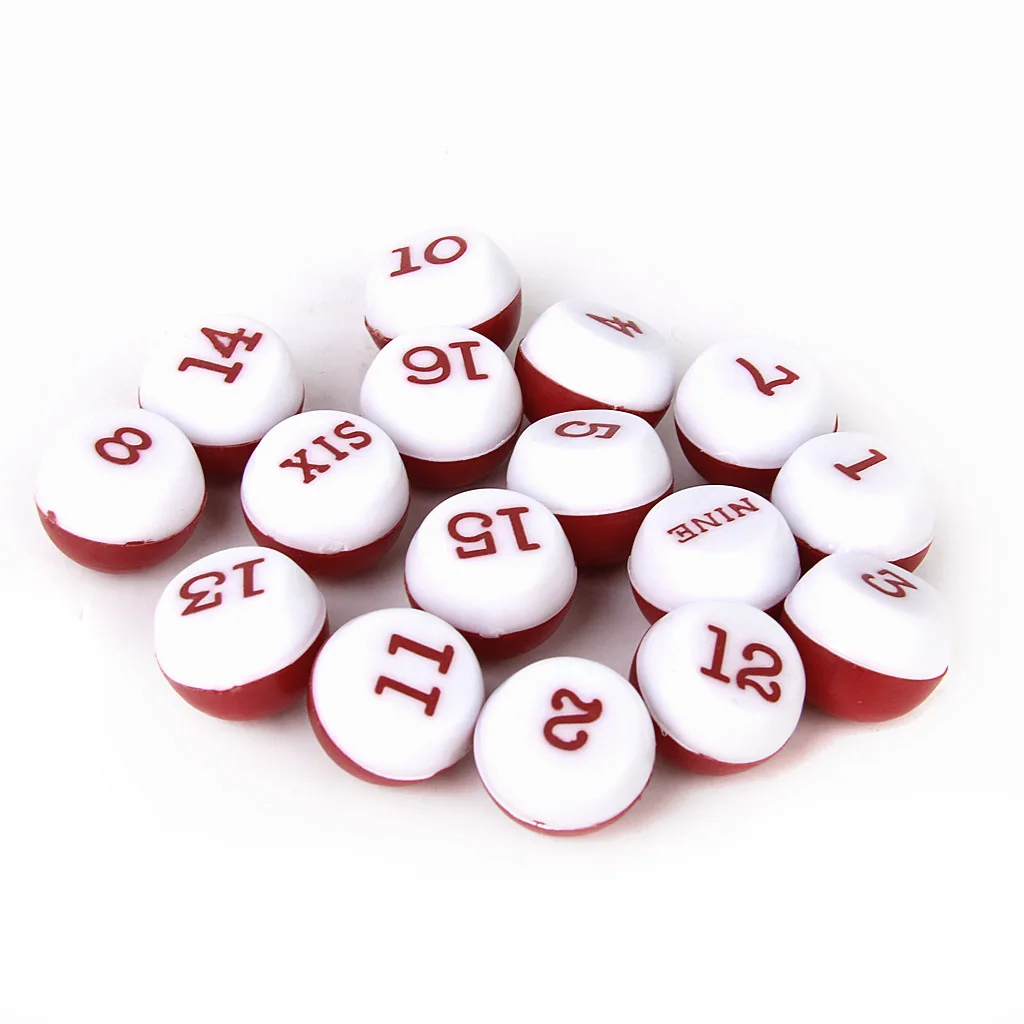 New 1Pc Billiard Pool Shaker Bottle with 16 Numbered Tally Balls Peas Funny Indoor Games Snooker Billiard Accessories