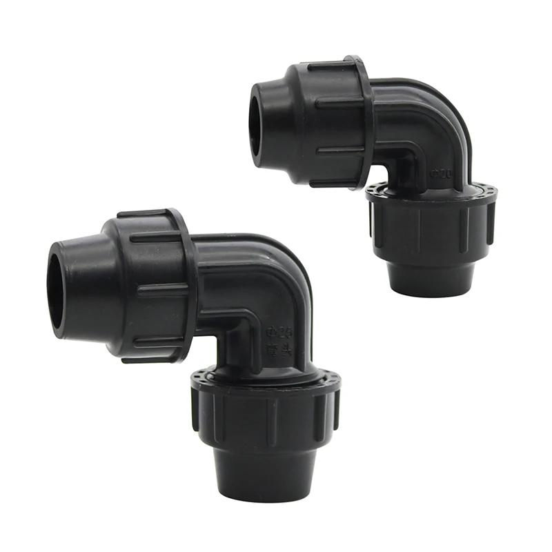 Lock Nut Hose Connectors 90 Degrees Bend Connector DN20mm DN25mm Pipe