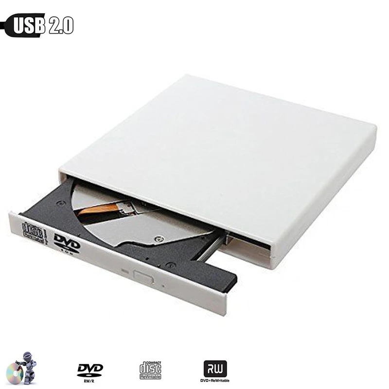 alma terörist Saçma  for Samsung Sony Acer Laptops PC Slim Portable USB 2.0 External DVD Drive  8X DVD ROM Combo Player 24X CD R Writer Optical Drive|Optical Drives| -  AliExpress
