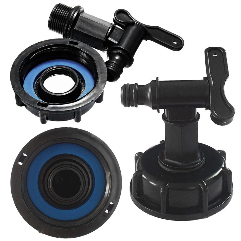 

1000L IBC 1/2 Water Tank Hose Adapter Fittings With Switch Connector Garden Yard Irrigation Watering Tube Connect Tool #20