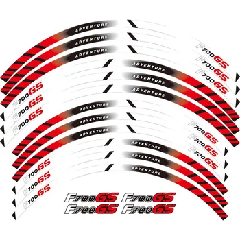 

For BMW F700GS Bike Wheel Sticker 17" Reflective Decals Rim Tape Stripes-Red