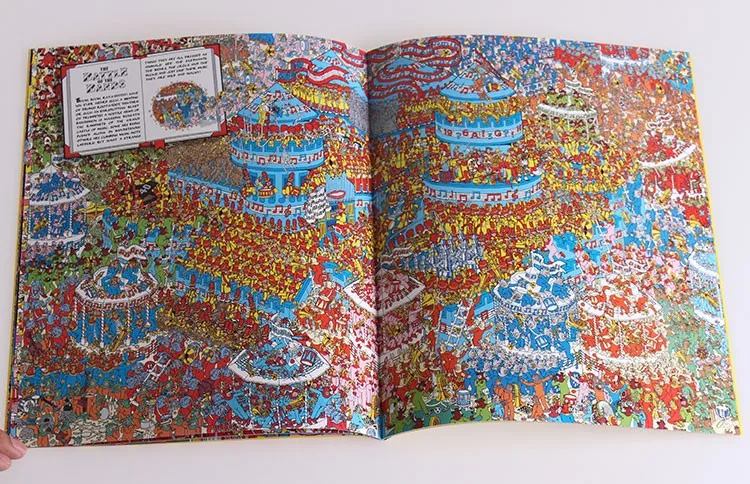 6 шт Большой размер А4 английские книги где Где Where's Wally: дети наблюдения видения будут найти головоломки подарок для детей детство