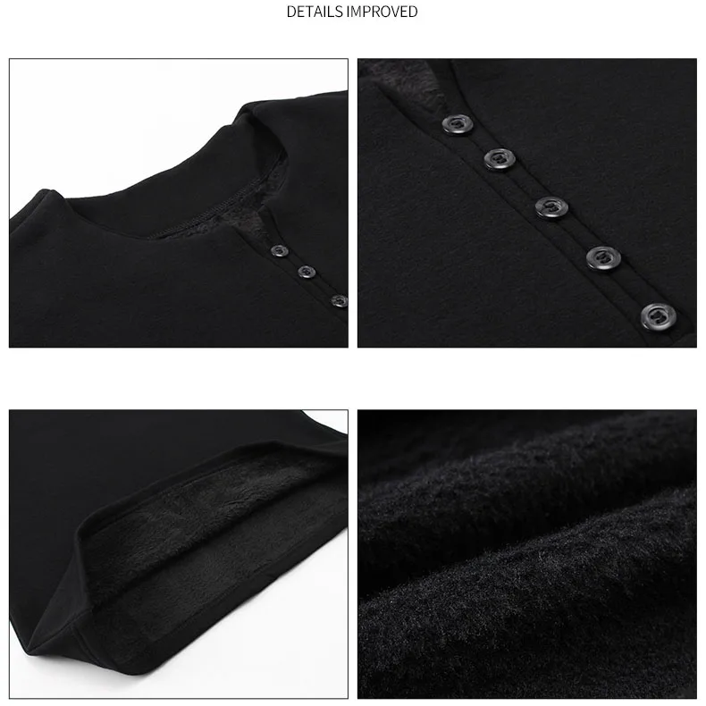 men's cotton undershirts long sleeve underwear mens fashion 2019 clothes plus velvet thickening shirts button bottom shirt tops (2)