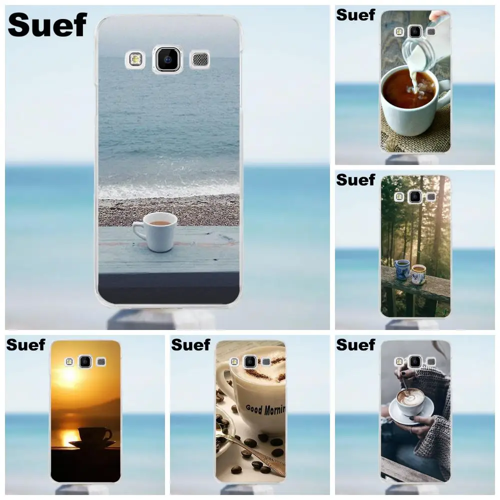 

Suef For Galaxy Alpha Core Prime Note 2 3 4 5 S3 S4 S5 S6 S7 S8 mini edge Plus Soft Cell Phone Case Cover Have A Morning Coffee