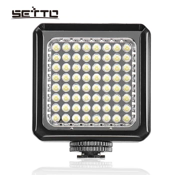 

64 LED Camera Video Light Panel Mounted on DSLR DV Video Camera With Daylight 5600K Portable Dimmable Led Video Light