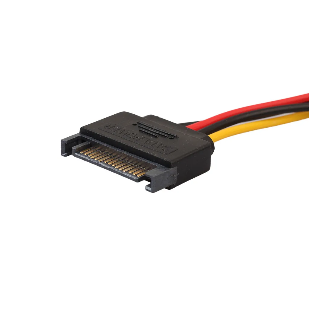 Высококачественный адаптер SATA 15 PIN Male Power подходит для Molex IDE 4 Female Drive Adapter Line Прямая