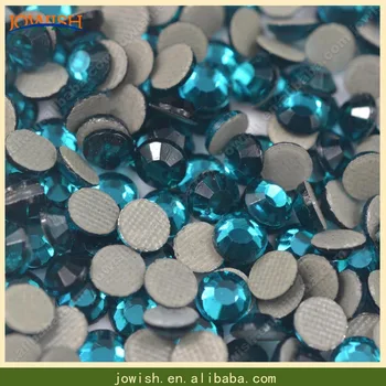 

SS10 Blue Zircon Korean crystal rhinestone 500gross / bag iron on transfer lead free crystal stone for dress jewelry