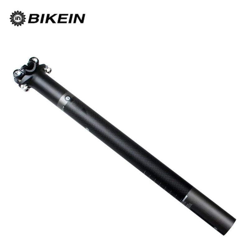 

BIKEIN Full Carbon Fiber Bicycle Seat Post Road Mountain Bike Seatpost Offset 5/25 Degree Broken Wind Seat Tube 27.2/30.8/31.6mm