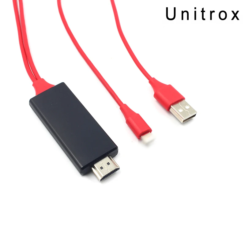 

8 Pin High Speed Cable for Lightning to HDMI HDTV TV Adapter Digital AV 1080P For iPad Pro Air For iPhone X 8 7 7 Plus 6S 6 5S