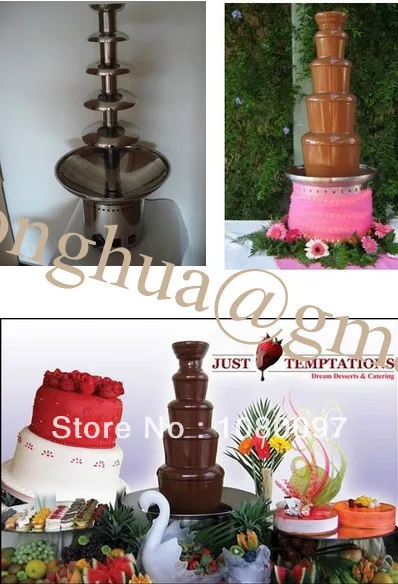 7 tires 103cm Height stainless steel commercial use chocolate fountain;wedding foundue