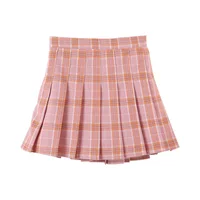 Tag 160 = 11-12 Years Little and Big Girls Blue Girls Plaid Pleated School Uniform Skort Skirt for Kids Toddlers